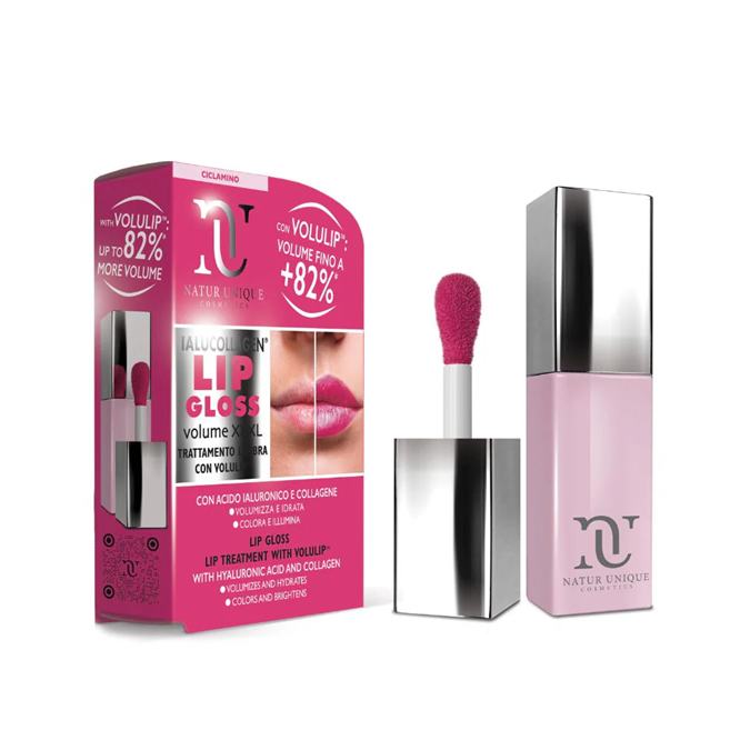 Natur Unique Ialucollagen Lip Gloss Volume XXXL Ciclamino 8ml